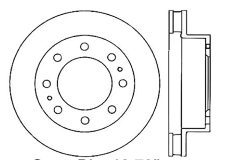 StopTech 00-08 Chevy Avalanche Slotted & Drilled Left Front Rotor