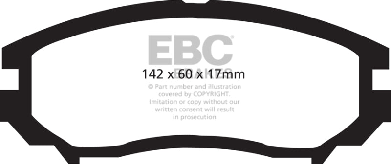 EBC 04-06 Hyundai Tiburon 2.7 6 speed Ultimax2 Front Brake Pads