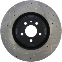 Load image into Gallery viewer, StopTech 13-14 Ford Mustang Shelby GT500 Front Right Slotted &amp; Drilled Sport Brake Rotor