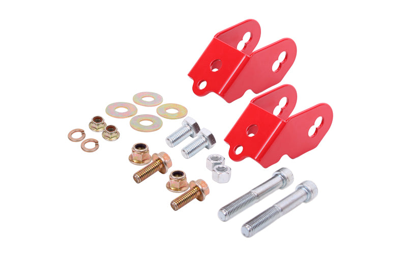 BMR Suspension 15-18 Ford Mustang S550 Rear Camber Adjustment Lockout Kit - Red
