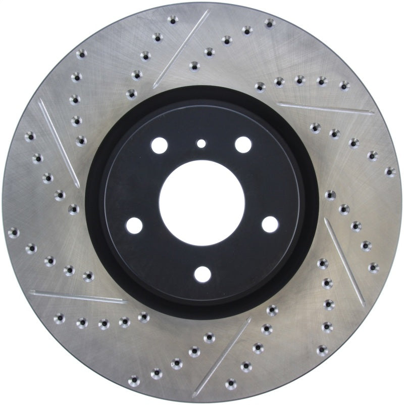 StopTech 07-08 Infiniti G35 / 08-09 G37 SportStop Slotted & Drilled Front Right Rotor