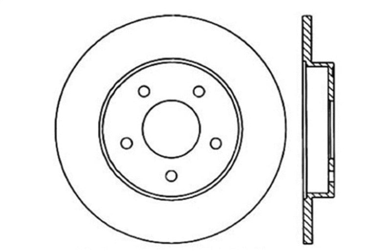StopTech Slotted & Drilled Sport Brake Rotor