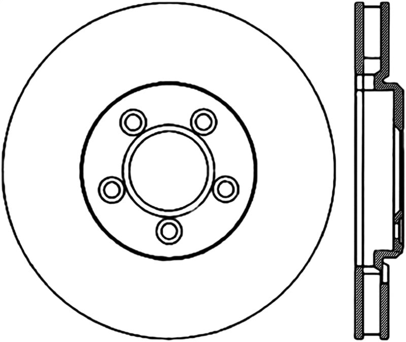 StopTech Slotted & Drilled Sport Brake Rotor