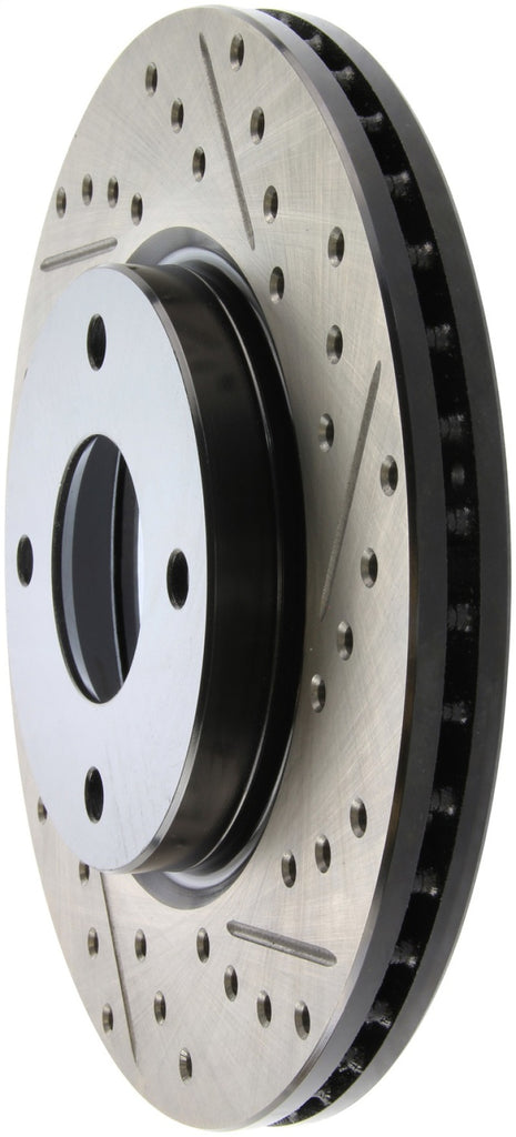 StopTech 10 Nissan Cube / 07-09 Sentra / 07-09 Versa Slotted & Drilled Front Left Rotor