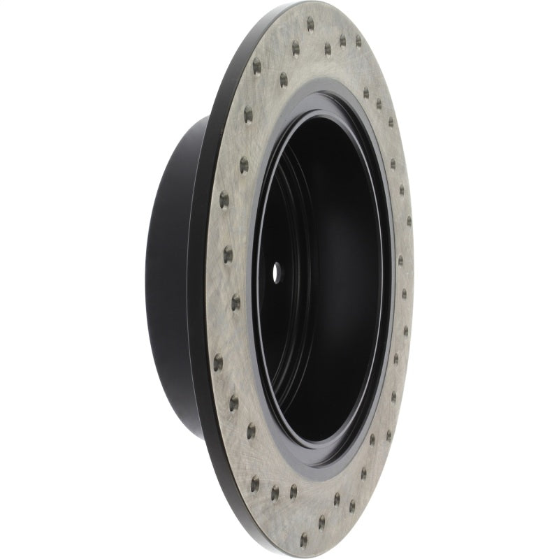 StopTech 02-17 Nissan Altima Sport Drilled Vented 1-Piece Rear Driver Side Brake Rotor