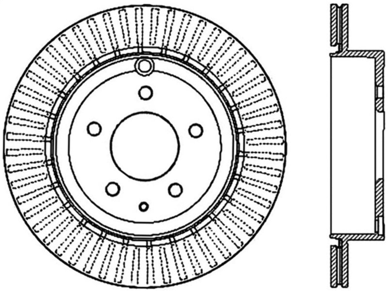 StopTech Sport Slotted Rotor - Front Right