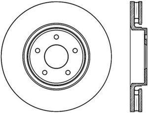 StopTech Power Slot 11/05-08 Infiniti / 09-12 FX35 / 13 FX37 Cryo Slotted Front Left Rotor