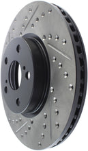 Load image into Gallery viewer, StopTech SportStop 09-10 Pontiac Vibe / 08-11 Scion xD Slotted &amp; Drilled Right Front Rotors