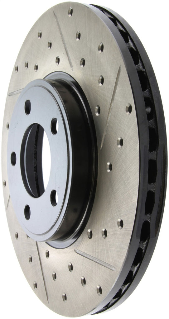 StopTech 96-97 Ford Thunderbird / 93-98 Lincoln Mark VII/VIII Slotted & Drilled Left Front Rotor