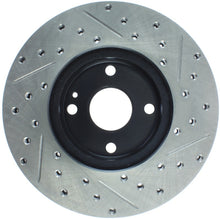 Load image into Gallery viewer, StopTech 91-03 Ford Escort ZX2 / 92-95 Mazda MX-3 Slotted &amp; Drilled Right Front Rotors