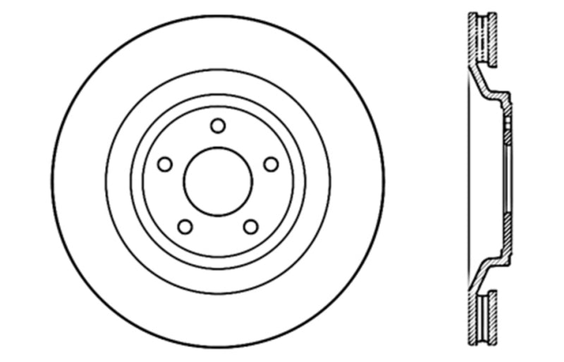 StopTech Drilled Sport Brake Rotor
