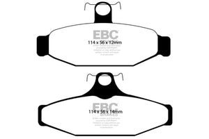 EBC 90-00 Aston Martin Vantage 5.3 (Twin Supercharged)(AP) Orangestuff Rear Brake Pads