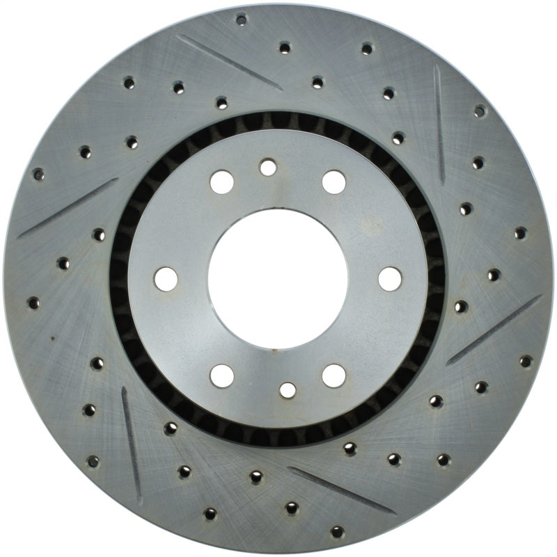 StopTech Select Sport 05-09 Chevrolet Trailblazer SportStop Slotted & Drilled Front Left Rotor