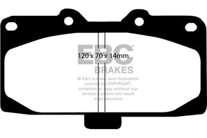 EBC 89-95 Nissan Skyline (R32) 2.6 Twin Turbo GT-R Orangestuff Front Brake Pads