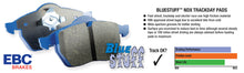 Load image into Gallery viewer, EBC15-21 Subaru WRX 2.5 Bluestuff Front Brake Pads