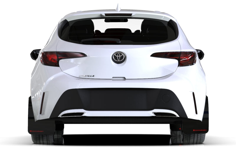 Rally Armor 18-25 Toyota Corolla Hatchback White UR Mud Flap Red Logo