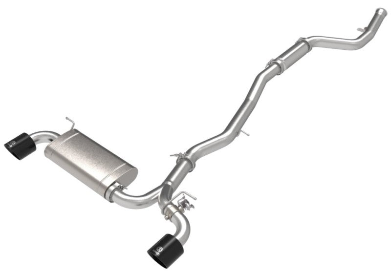 aFe POWER Takeda 2021 Toyota Supra 2.0L (t) 2.5in-3in 304 SS CB Exhaust w/ Black Tips