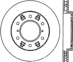StopTech 00-07 Mitsubishi Montero/Montero Sport Front Right Cryo Slotted Sport Brake Rotor