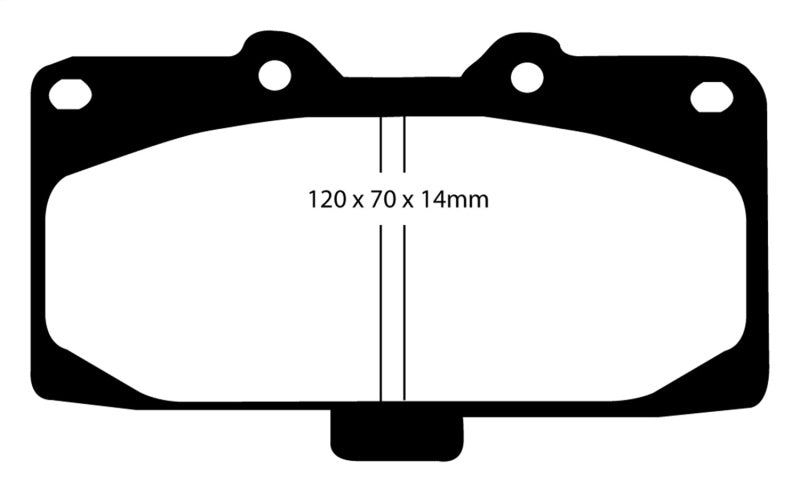 EBC 89-95 Nissan Skyline (R32) 2.6 Twin Turbo GT-R Orangestuff Front Brake Pads