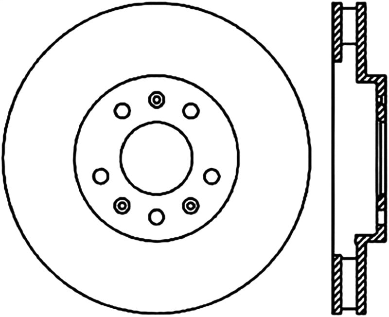 StopTech Drilled Sport Brake Rotor