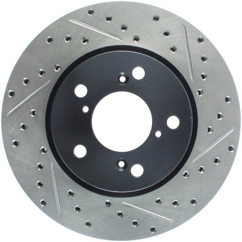 StopTech 05-10 Honda Odyssey SportStop Slotted & Drilled Left Front Rotor