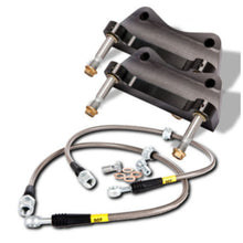Load image into Gallery viewer, StopTech 06-10 Golf/Jetta Front BBK ST-40 Caliper Red 2pc Zinc Slotted 355x32mm Drilled Rotor