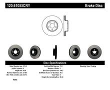 Load image into Gallery viewer, Stoptech 98-02 Ford Crown Victoria Front Premium High-Carbon CRYO-STOP Rotor