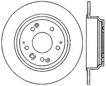 Load image into Gallery viewer, StopTech Power Slot 91-95 Acura Legend / 96-98 RL / 95-98 Honda Odyssey Left Rear Cryo Slotted Rotor