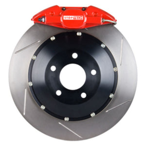 StopTech 95-02 Nissan Skyline Rear BBK w/ Red ST-22 Calipers Slotted 355X32mm Rotors/Pads/SS Lines