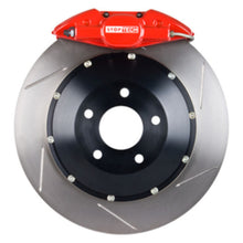 Load image into Gallery viewer, StopTech 95-02 Nissan Skyline Rear BBK w/ Red ST-22 Calipers Slotted 355X32mm Rotors/Pads/SS Lines