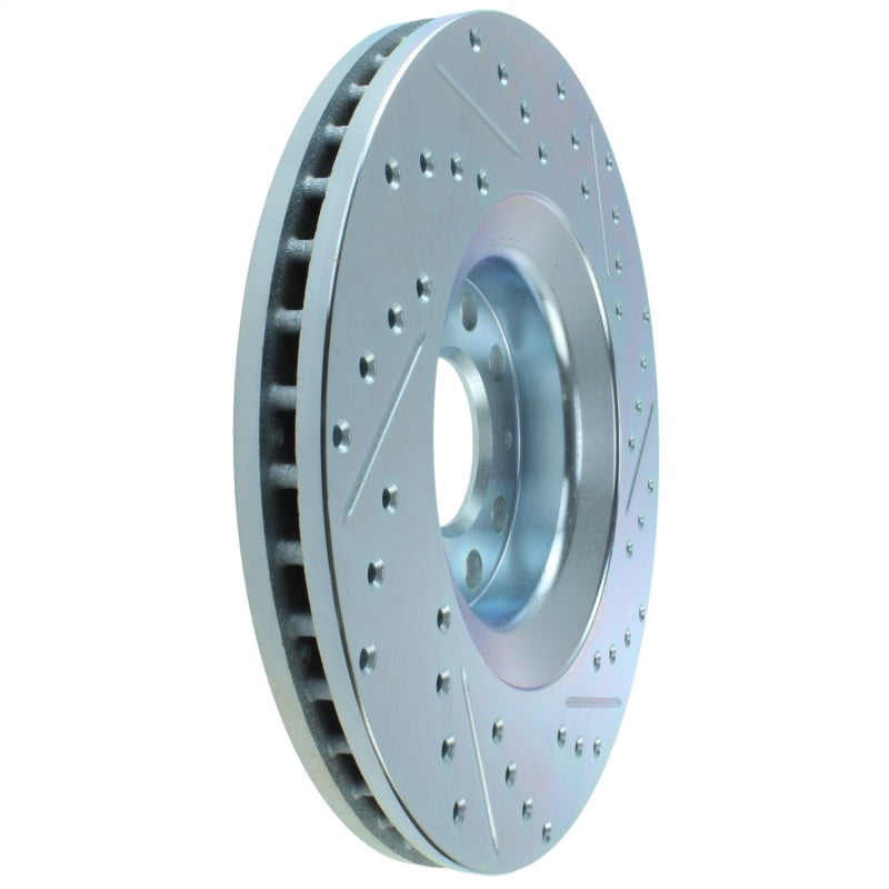 StopTech Select Sport 06-09 Audi A4 Slotted & Drilled Front Right Rotor
