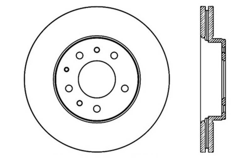 StopTech Mazda Mazda6 Slotted & Drilled Left Front Rotor