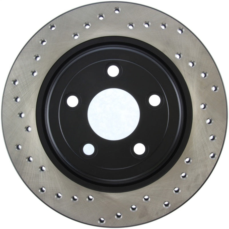 StopTech 02-05 Ford Thunderbird / 00-05 Jaguar S Type / 00-06 Lincoln LS Drilled Right Rear Rotor