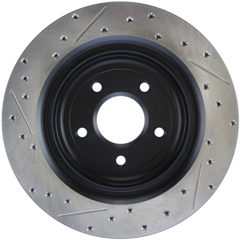 StopTech 06-08 Cadillac XLR-V SC / 06-09 Corvette (Z51) Rear Left Drilled & Slotted Rotor