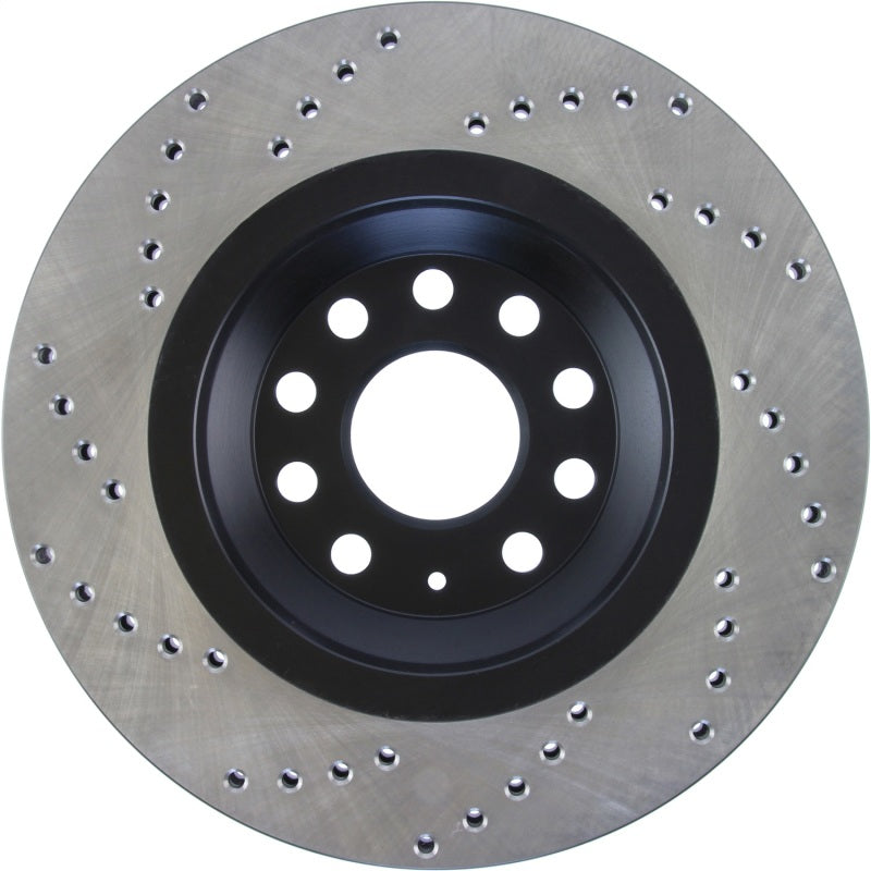 StopTech 09-13 VW CC 3.6L VR6 / 08-09 & 12 Golf R/Golf R32 Cryo Drilled Left Rear Rotor