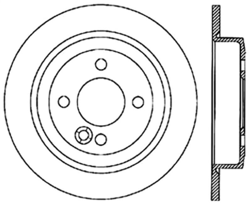 StopTech 02-06 Mini Cooper/Cooper S Slotted & Drilled Left Rear Rotor