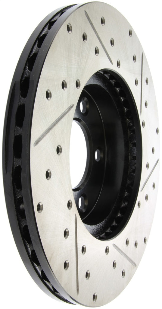 StopTech 96-97 Ford Thunderbird / 93-98 Lincoln Mark VII/VIII Slotted & Drilled Right Front Rotor