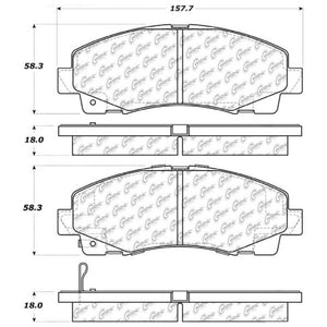 StopTech Street Touring 06-13 Honda Ridgeline / Acura TL Front Brake Pads