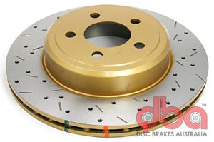 DBA 08-09 Charger / Magnum / Challenger w/o Brembo Brakes Rear Drilled & Slotted 4000 Series Rotor