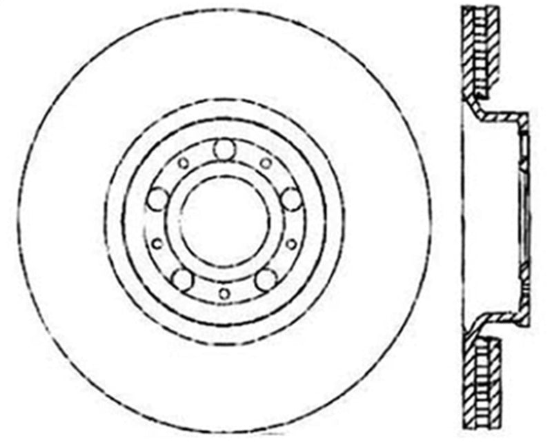 StopTech Drilled Sport Brake Rotor