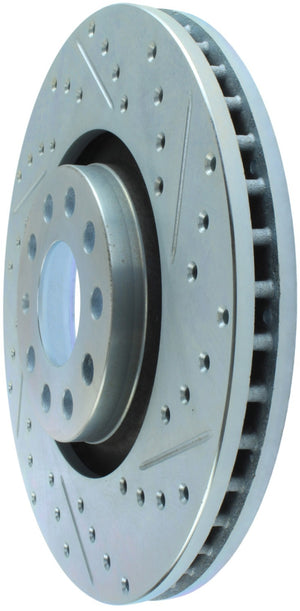 StopTech Select Sport 06-09 Audi A4 Slotted & Drilled Front Left Rotor