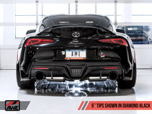 Load image into Gallery viewer, AWE Tuning 2020 Toyota Supra A90 Resonated Touring Edition Exhaust - 5in Diamond Black Tips