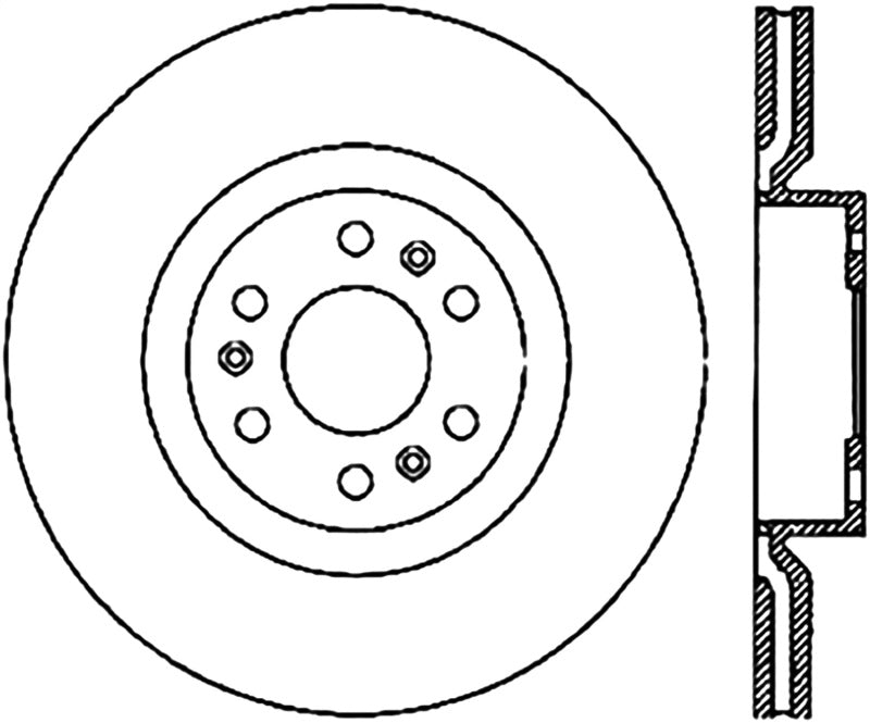 StopTech Drilled Sport Brake Rotor