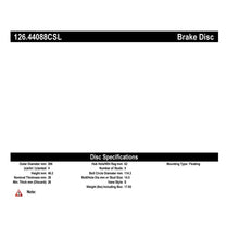 Load image into Gallery viewer, StopTech 01-07 Toyota Highlander Cryo Sport Slotted Vented Front Left Rotor