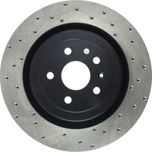Load image into Gallery viewer, StopTech Drilled Sport Cryo Brake Rotor Left Rear 10-11 Chevy Camaro V8 SS
