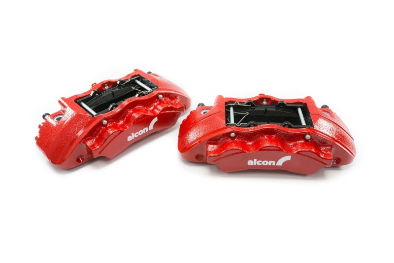 Alcon 2019+ Ford Ranger/2020+ Bronco 2.3L 350x34mm Rotors 6-Piston Calipers Front Brake Kit - Red