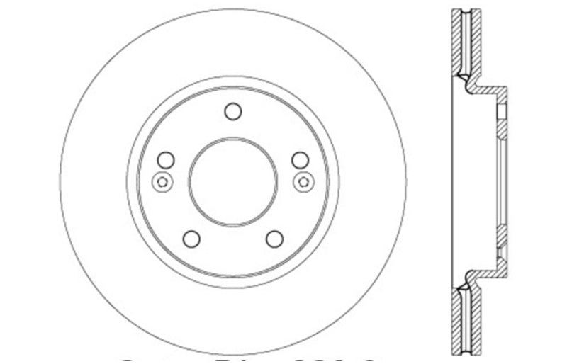 StopTech Slotted & Drilled Sport Brake Rotor
