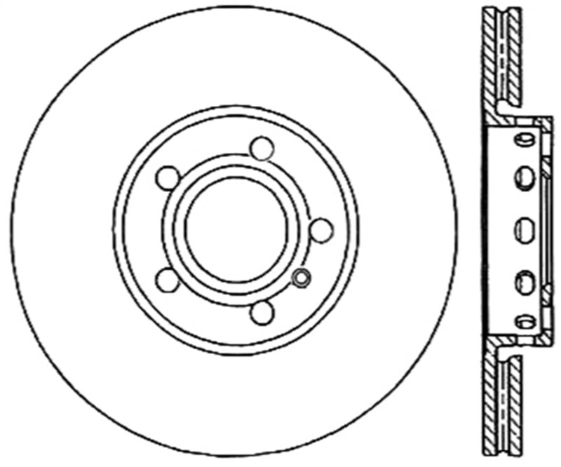 StopTech Slotted & Drilled Sport Brake Rotor