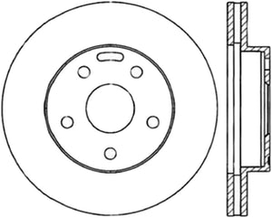 StopTech 91-96 Toyota Previa Front Right Cryo Slotted & Drilled Sport Brake Rotor
