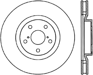 StopTech 94-98 Toyota Supra Twin Turbo CRYO Slotted & Drilled Left Front Brake Rotor